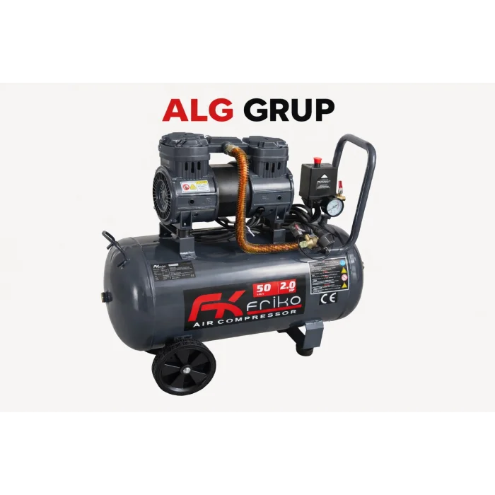 Friko 50 Litre 2HP Yağsız Sessiz Hava Kompresörü