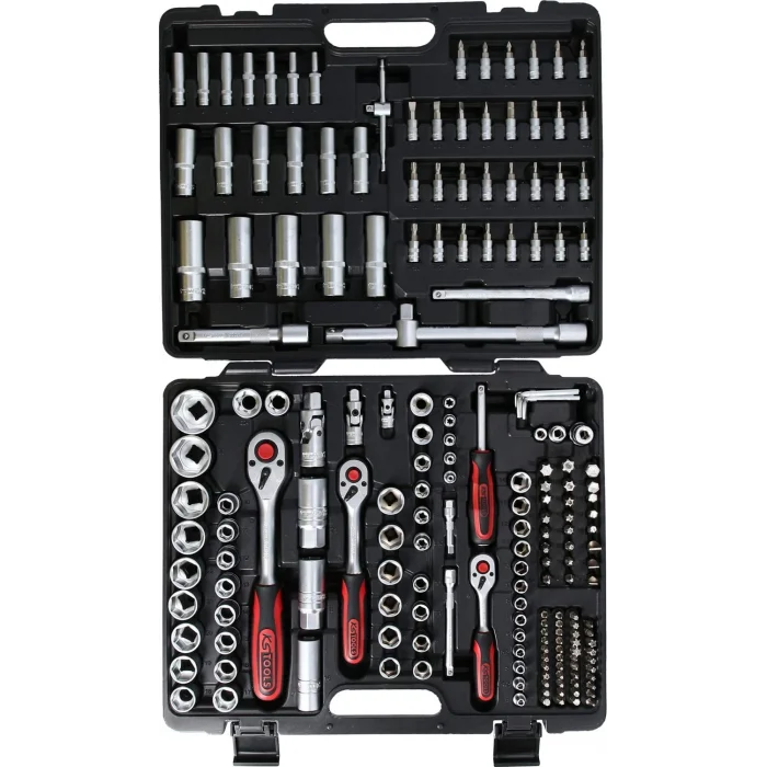 KS TOOLS 1/4 + 3/8 + 1/2LOKMA ANAHTAR SETİ 195 PARÇA