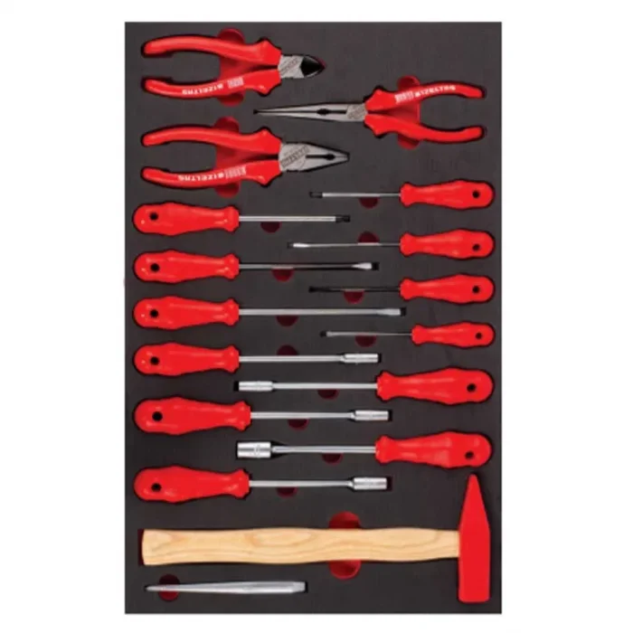 PARTNER SERİSİ TAKIM DOLABI 5 ÇEKMECELİ KIRMIZI ( DOLU-118)