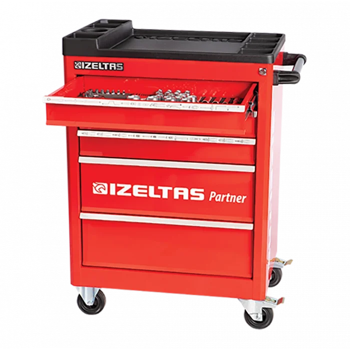 PARTNER SERİSİ TAKIM DOLABI 5 ÇEKMECELİ KIRMIZI ( DOLU-118)