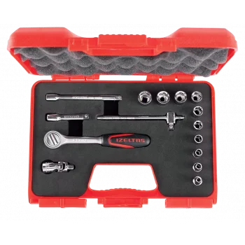 1/4 ALTI KÖŞE LOKMA ANAHTAR TAKIMI 15 PARÇA