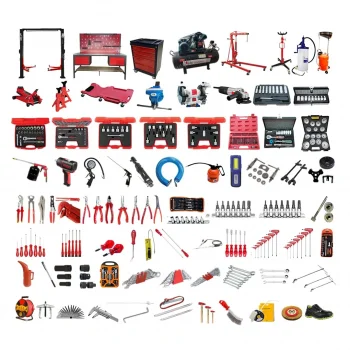 4 Ton Üstten Bağlantılı Lift Kompresör 2 Metre Tezgah ve 120 Parça Garaj Ekipmanı