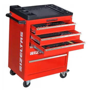 PARTNER SERİSİ TAKIM DOLABI 5 ÇEKMECELİ KIRMIZI ( DOLU-118)