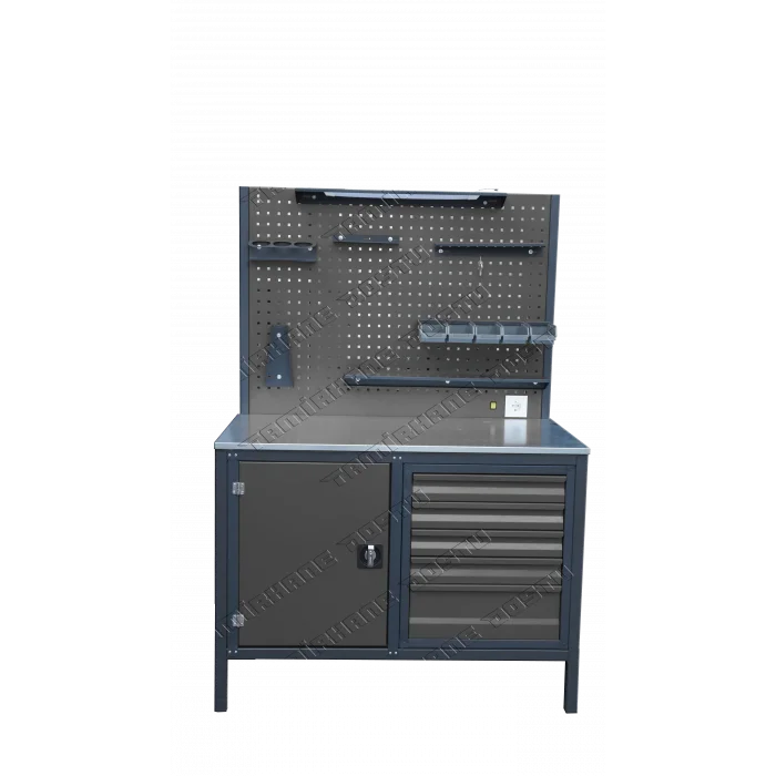 150 CM 5 ÇEKMECE TEK DOLAPLI AVADANLIKLI TAKIM TEZGAHI