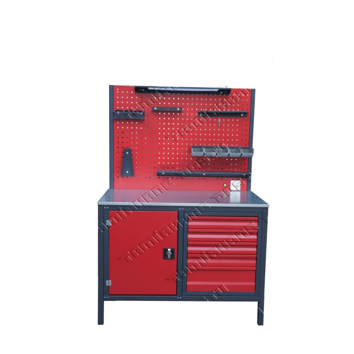 150 CM 5 ÇEKMECE TEK DOLAPLI AVADANLIKLI TAKIM TEZGAHI