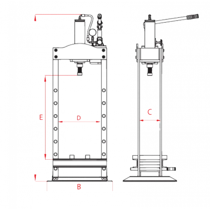 15 TON HİDROLİK MANUEL PRES