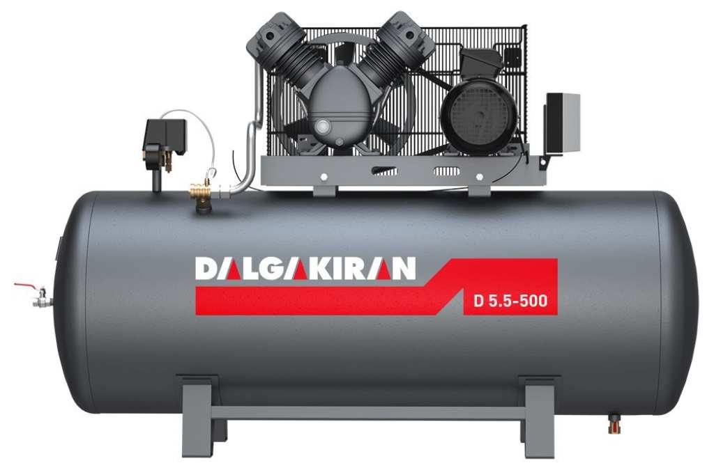 500 LİTRE 5,5 KW PİSTONLU KOMPRESÖR