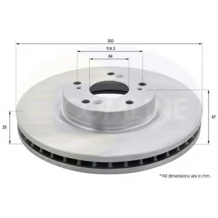 CRV ÖN FREN DİSK 02/06 300MM 5 BİJON (TAKIM)