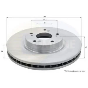 CRV ÖN FREN DİSK 02/06 300MM 5 BİJON (TAKIM)