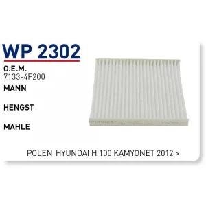 H100 POLEN FİLTRESİ KAMYONET 05> (97133-4F200/97133-4F000)