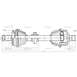 İ30 KOMPLE AKS SAĞ 08/12 DİZEL M-T