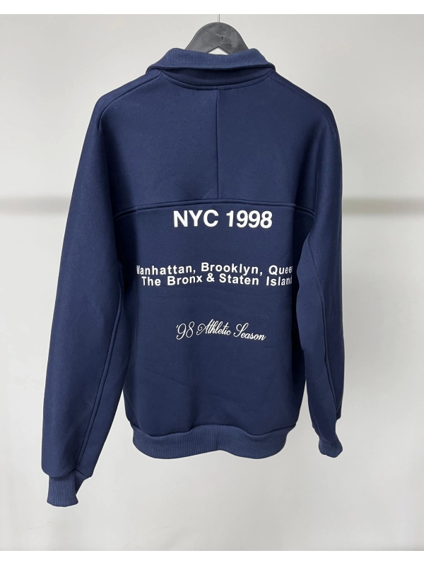 Baskılı Fermuarlı Sweatshirt