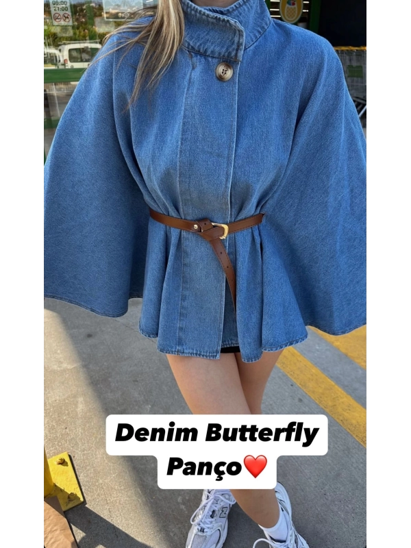 Denim Butterfly Panço