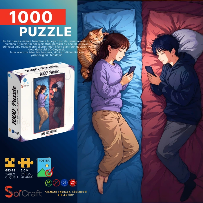 Soi Craft 1000 Parça Puzzle  Uyku Öncesi Ritüeli