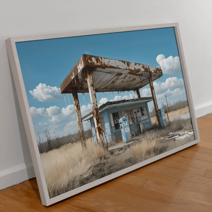 Terk Edilmiş Benzinlik Puzzle