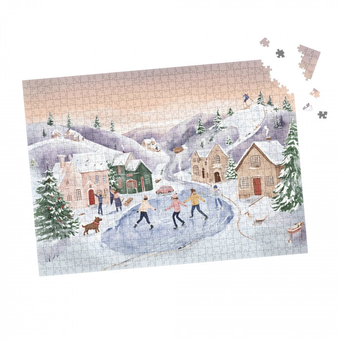 Kış Masalı: Neşeli Köyün Buz Dansı