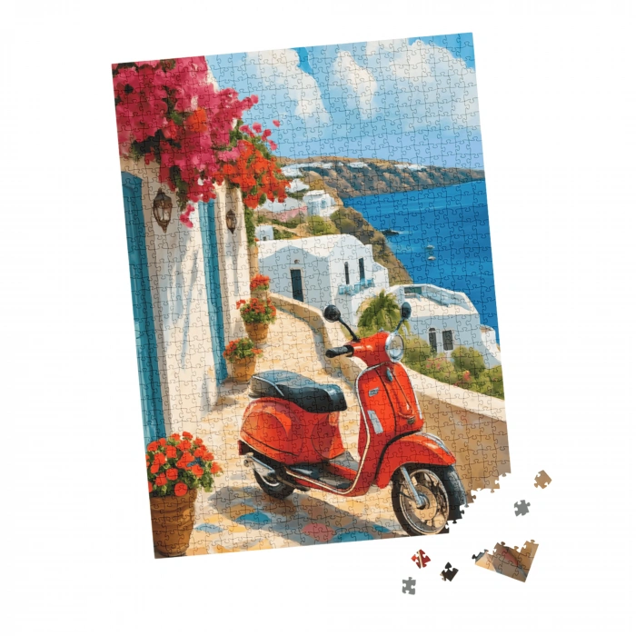 Dar Sokakların Neşesi: Kırmızı Vespa Tatilde