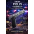 Mantar Patlatan Metal Krom Polis Tabancası - Metal Polis Silahı Çelik Mantar Silahı