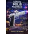 Mantar Patlatan Metal Gümüş Polis Tabancası - Metal Polis Silahı Çelik Mantar Silahı