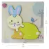 Ahşap Tavşan Puzzle - Bebekleri İçin Puzzle - Ahşap Yapboz Oyuncak - Oyuncak Yap-boz - 4 Parça Puzzle