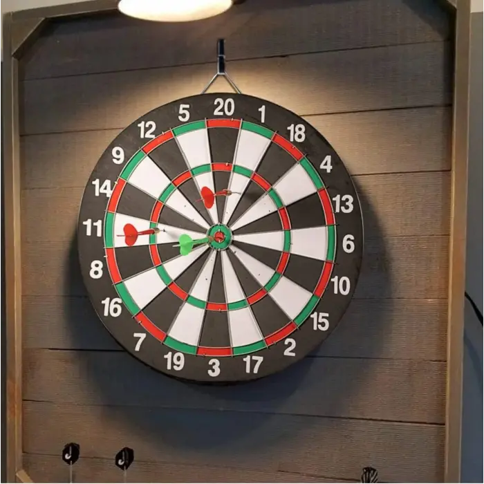 12 inc. İğneli Dart Tahtası Seti (29 cm.) - Oyuncak Dart Seti - İğneli Dart Oyuncak - Dart Oyunu Seti
