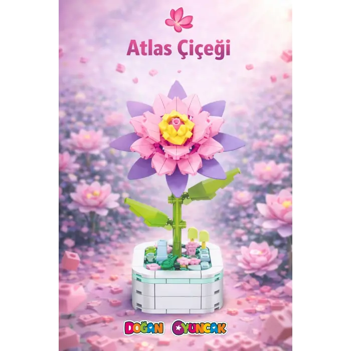 Mikro Blok Atlas Çiçeği Çiçek Lego - Lego Setleri Mini Lego - Çiçek Lego - Blossom Çiçek Lego
