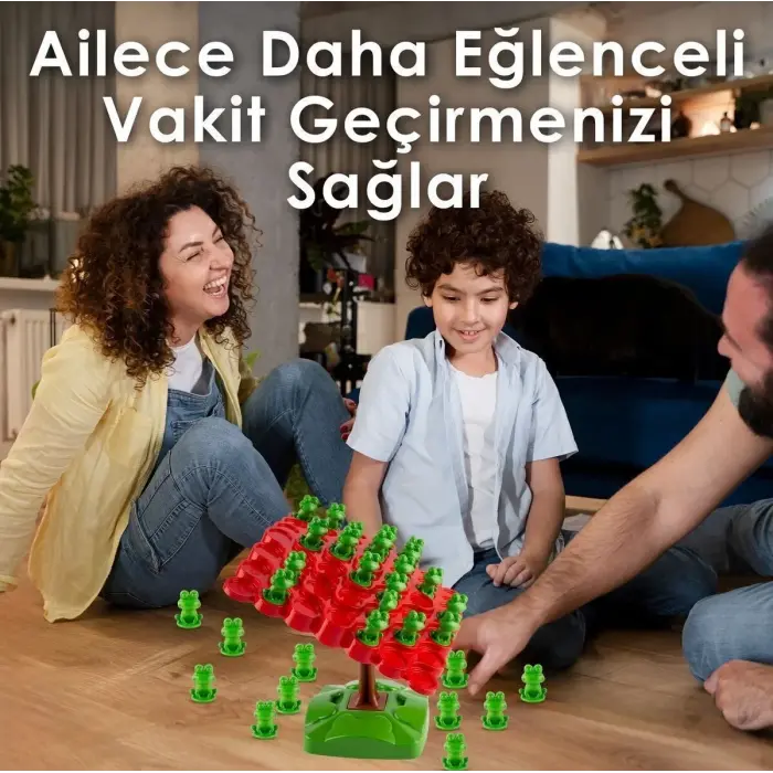 Kurbağa Denge Oyunu - Eğitici Oyuncak Kurbağa Ağacı Denge Oyunu - Strateji Oyunu