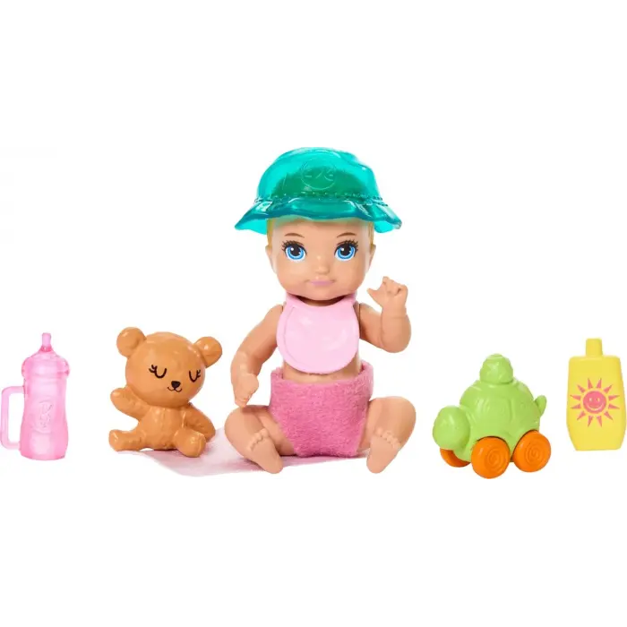 Barbie Skipper Bebek Bakıcısı Seti - Bebek Arabalı JJB42 - Barbie Oyuncak Barbie Bebek