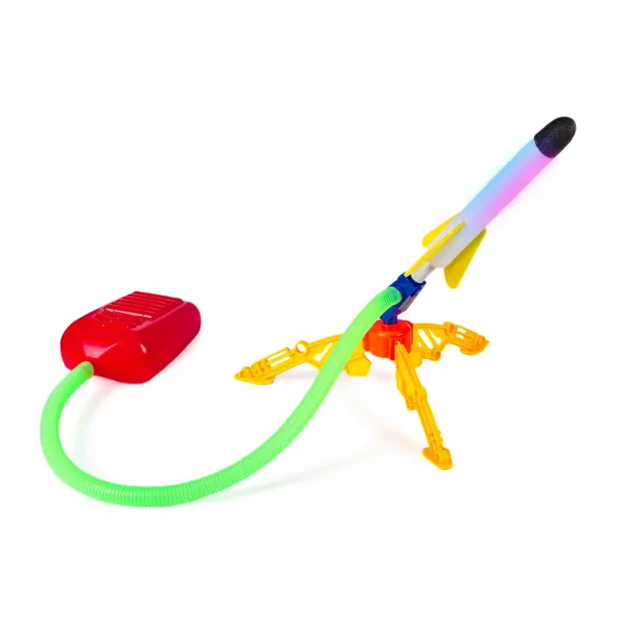 Air Rocket Tekli Seti - Roket Oyuncak - 2 Roket Ve Havalı Roketatar - Tekli Açık Hava Oyuncağı - Airrocket