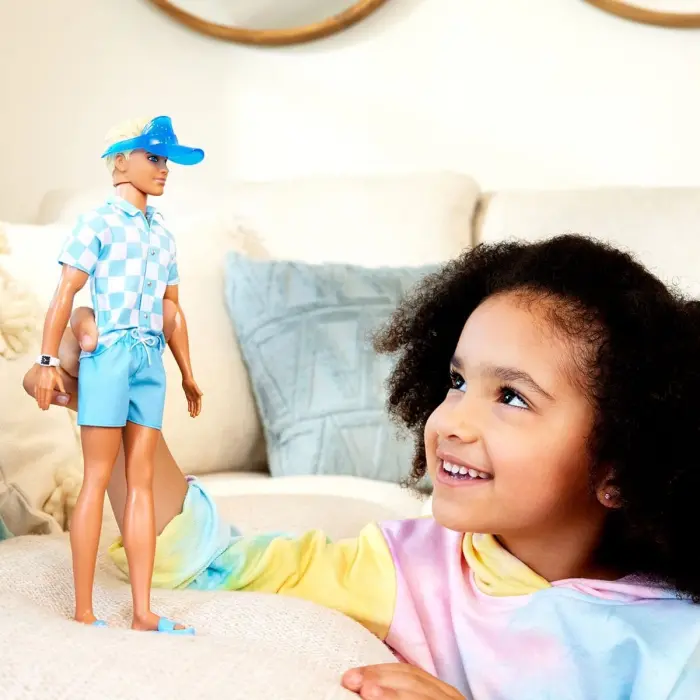 Barbie Ken Plaj Günü Oyun Seti HPL74 - Barbie Ken Bebek Ken Bebek Plaj Seti
