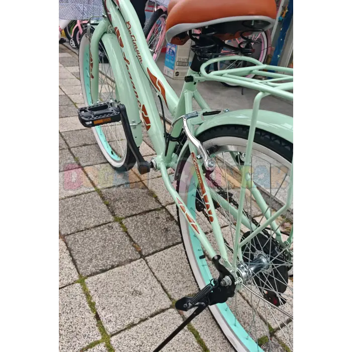 BMX Legano Optimum Series Retro 24 Jant Bisiklet Yeşil - 21 Vites 24 Jant Bisiklet
