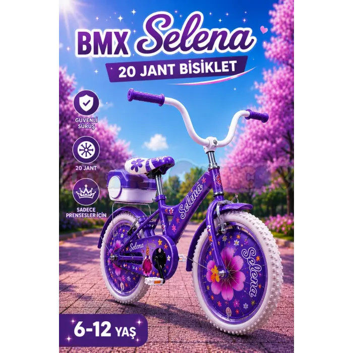 BMX Selena 20 Jant Bisiklet Mor - Legano 20 Jant Bisiklet Selena Mor Prenses Bisiklet