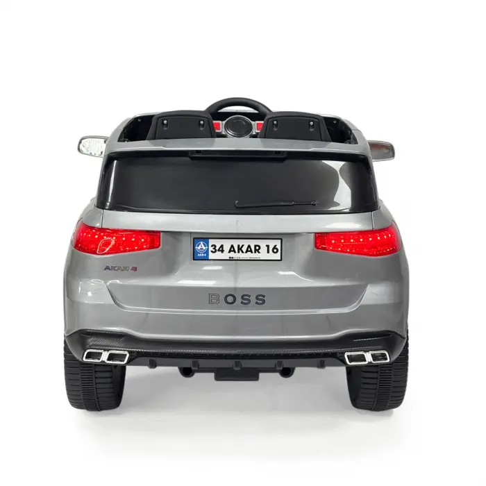 Boss GT Gri Uzaktan Kumandalı 4X2 12 Volt Akülü Araba - RC Maybach Akülü Araba
