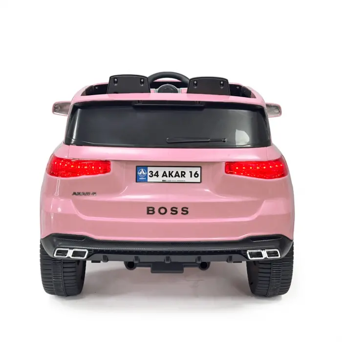 Boss GT Pembe Uzaktan Kumandalı 4X2 12 Volt Akülü Araba - RC Maybach Akülü Araba