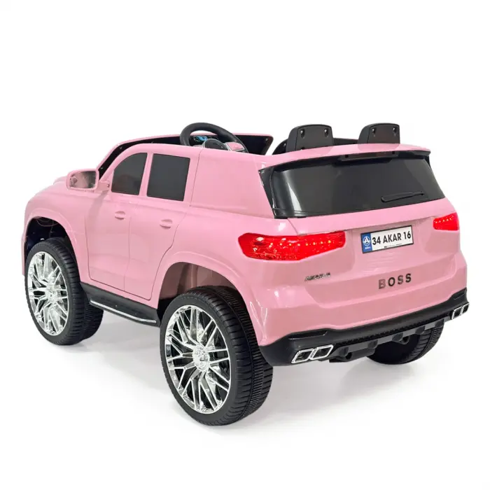 Boss GT Pembe Uzaktan Kumandalı 4X2 12 Volt Akülü Araba - RC Maybach Akülü Araba