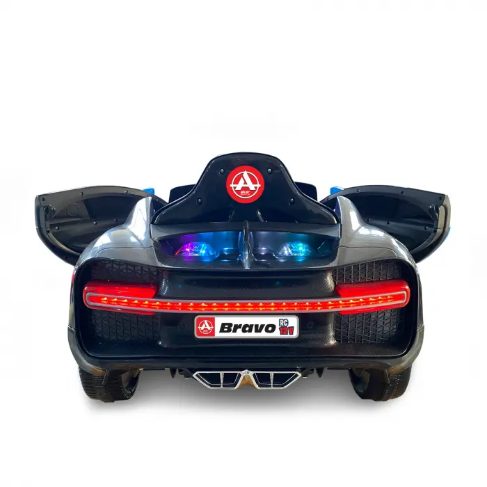 Bravo GT Siyah Uzaktan Kumandalı 4X2 12 Volt Akülü Araba - RC Bugatti Akülü Araba