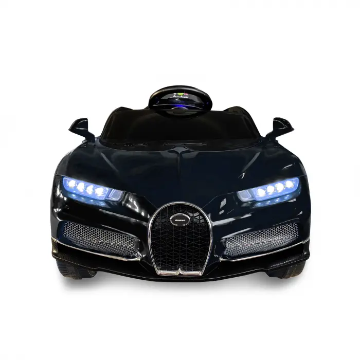 Bravo GT Siyah Uzaktan Kumandalı 4X2 12 Volt Akülü Araba - RC Bugatti Akülü Araba