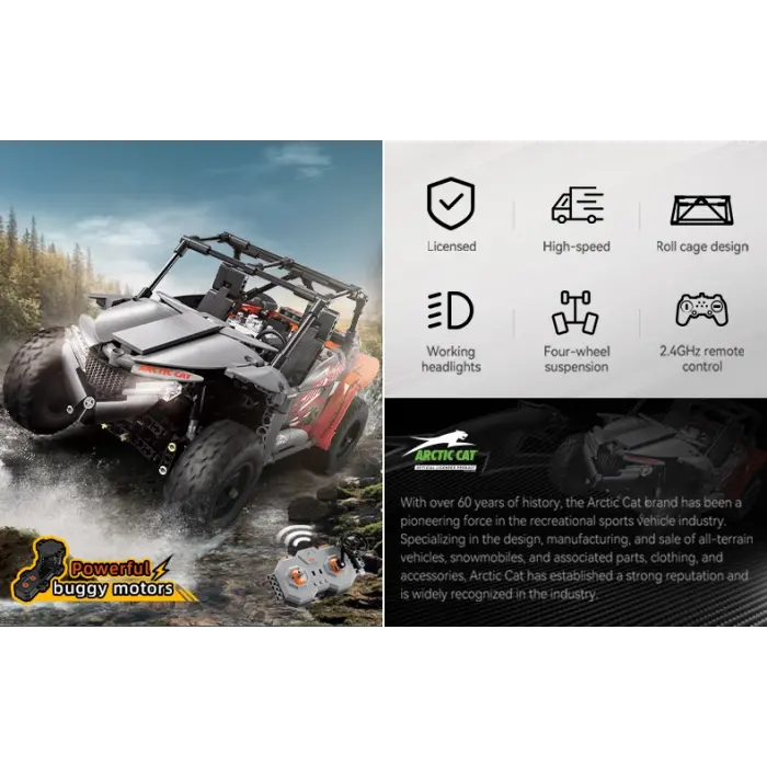 CADA Arctic Cat Wildcat XX Motorlu Araba Lego - Lego Setleri - CADA Mini Lego - Araba CADA Lego
