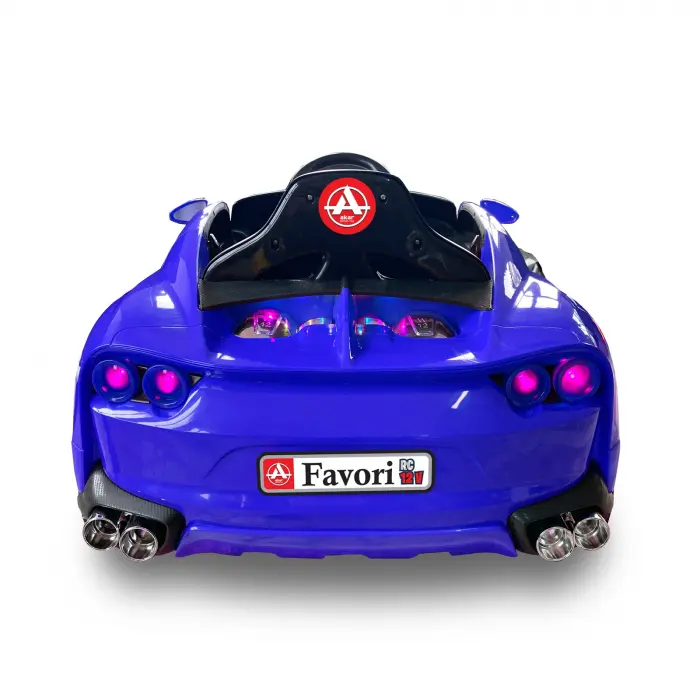 Favori GT Mavi Uzaktan Kumandalı 4X2 12 Volt Akülü Araba - RC Ferrari Akülü Araba