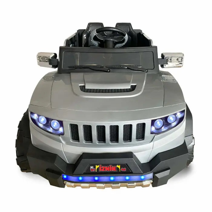 İznik Gri Uzaktan Kumandalı 4X2 12 Volt Akülü Araba - RC Jeep Akülü Araba