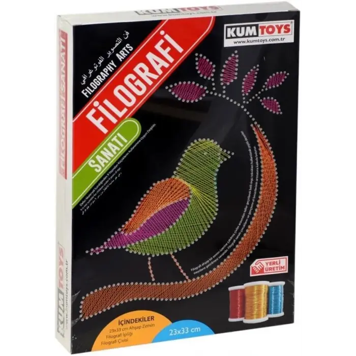 KumToys Filografi Sanatı - Sanat Seti - İple Sanat Setleri - Maket Yapımı Filografi Seti