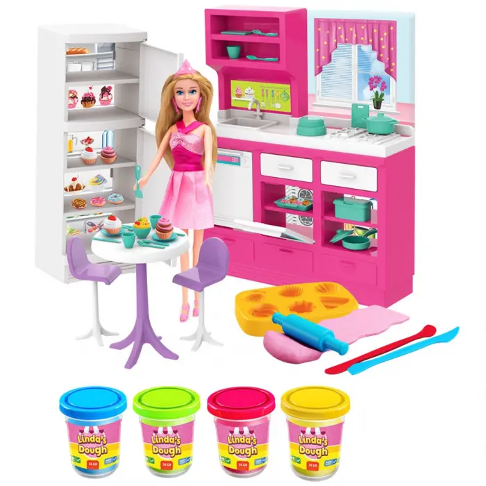Lindanın Hamur Mutfağı - Mutfak Oyuncak - Mutfak Seti - Barbie Mutfak Seti