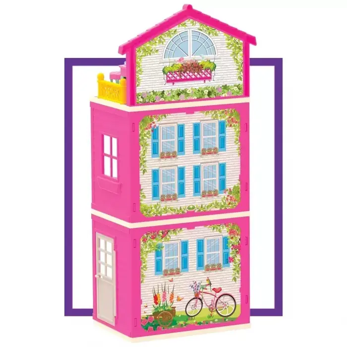 Lolanın 3 Katlı Evi - Ev Oyuncak - Lolanın 3 Katlı Ev Seti - Barbie Ev Seti