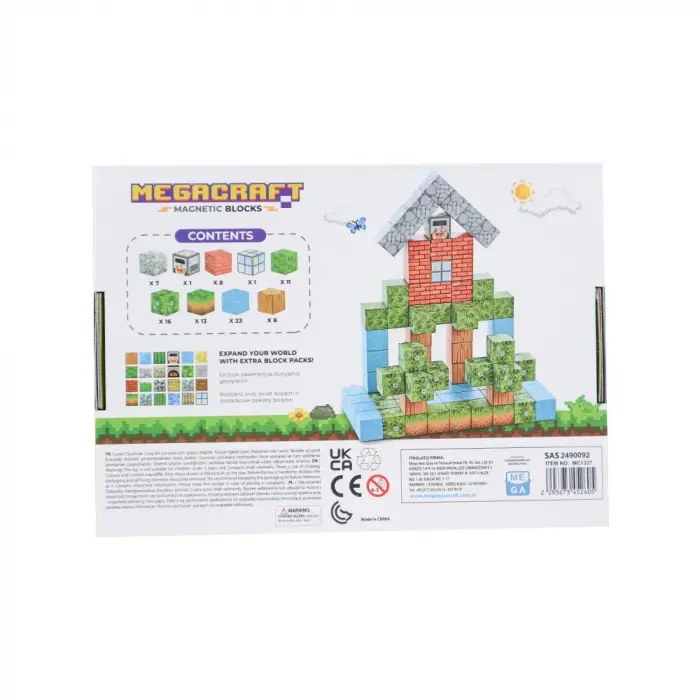 Minecraft Orman Temalı 88 Parça Manyetik Lego Minecraft Manyetik Lego Minecraft Lego Megnetic Blocks