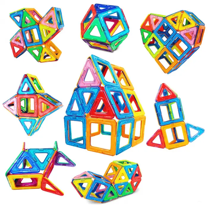 Orijinal Magical Magnet 100 Parça Manyetik Lego - Magnetic Magical Magnet - Mıknatıslı Lego - Mıknatıs Lego