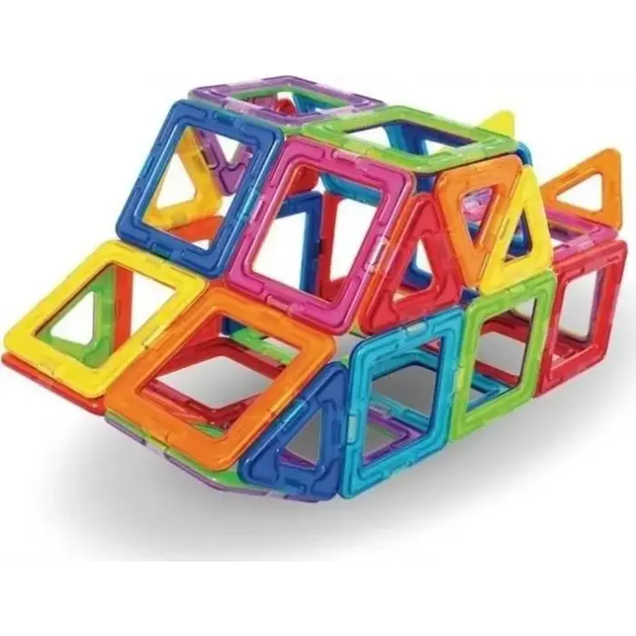 Orijinal Magical Magnet 100 Parça Manyetik Lego - Magnetic Magical Magnet - Mıknatıslı Lego - Mıknatıs Lego