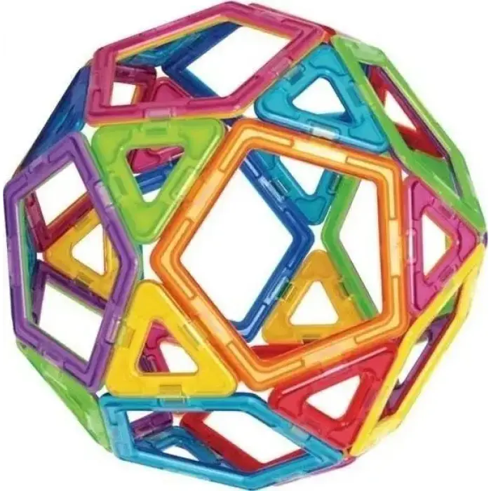Orijinal Magical Magnet 100 Parça Manyetik Lego - Magnetic Magical Magnet - Mıknatıslı Lego - Mıknatıs Lego