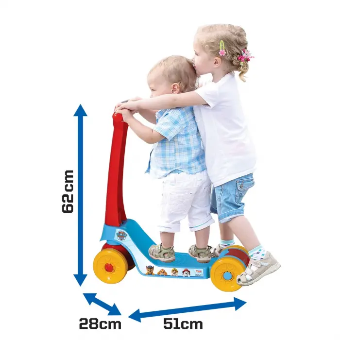 Paw Patrol Scooter - Plastik Scooter - 4 Tekerli Scooter - Bingit - Kaykay