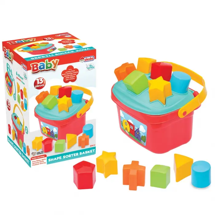 Sepetli Bul-Tak Kova - Bultak Lego - Bebek Oyuncağı - Şekil Takmaca