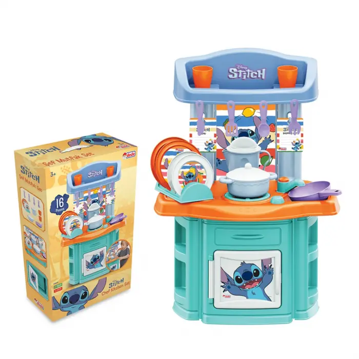 Stitch Şef Mutfak Seti - Mutfak Setleri - Ev Oyuncak Setleri - Disney Stitch Mutfak
